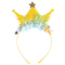 1501-7009 Ободок светящийся Корона пайетки желт/G
