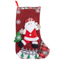1501-7044 Носок для подарков Санта текстиль 33см/G