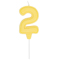 1502-6636 Свеча -цифра "2" Праздник желт паст 6см