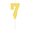 1502-6641 Свеча -цифра "7" Праздник желт паст 6см