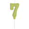 1502-6651 Свеча -цифра "7" Праздник зелен паст 6см