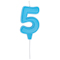 1502-6659 Свеча -цифра "5" Праздник голуб паст 6см