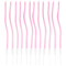 1502-6681 Свечи Волна розовые с подст 13см 12шт/G