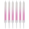 1502-6730 Свечи Градиент бел/розов перлам 8см 6штG