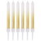 1502-6732 Свечи Градиент бел/золот перлам 8см 6штG