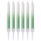 1502-6733 Свечи Градиент бел/мятный перл 8см 6шт/G