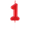 1502-6865 Свеча -цифра "1" Красная 4,5см/V
