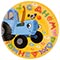 1502-6981 Тарелка С ДР Синий Трактор 18см 6шт/ДБ