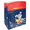1509-2370 Пакет-коробка бум Снеговик 23х20х14см