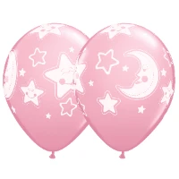 1103-1498 Шелк 11" Луна и Звезды PrlPink/Q