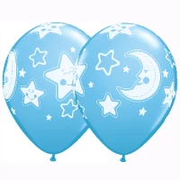 1103-1499 Шелк 11" Луна и Звезды PrlLightBlue/Q