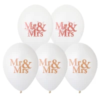 1103-1808 Шар 14" мет/крист с рисунком MR&MRS/Ит