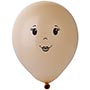 1103-2082 Шар 5" с рисунком FACE Дев Blush /Ит