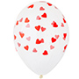 1103-2296 Шелкография кристалл 14" Сердца красные