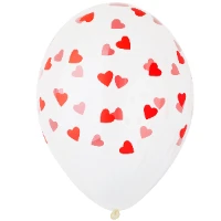 1103-2296 Шелкография кристалл 14" Сердца красные