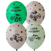 1103-2568 Шелкография пастель 14" С ДР Монстр Трак