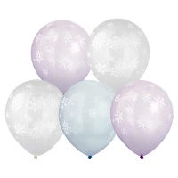 1103-2811 Шелкография 12" крист Снежинки/Е