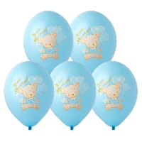 1103-2845 Шар с рисунком 14" У нас Мальчик! 2цв