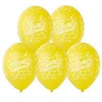 1103-2857 Шелкография пастель 14" С ДР Звезды желт