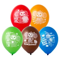 1103-2891 Шар с рисунком 14" С ДР Чебурашка