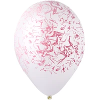 1103-3024 Шелкография 14" паст Бел/Marble   роз/Ит
