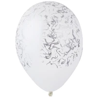 1103-3026 Шелкография 14" паст Бел/Marble  сер/Ит