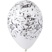 1103-3027 Шелкография 14" паст Бел/Marble  черн/Ит