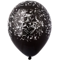 1103-3029 Шелкография 14" паст Черн/ Marble  бел/И