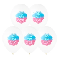 1103-3059 Шар с рисунком 14" Он или Она? 2цв 2ст