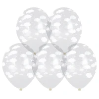 1103-3073 Шелкография кристалл 14" Облака Шары-038