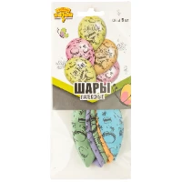 1111-1008 Набор шаров Шелк С ДР Macaron 36см 5шт