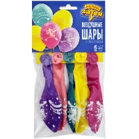 1111-1147 Набор шаров шелк Единорог Спящ 36см 5шт