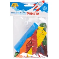 1111-1221 Набор шаров Ракета с насосом 12шт/Е