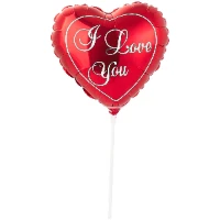 1201-0135 Ф 9" ILY Красное сердце(FM)