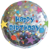 1202-1019 А 18" HB Шары и звезды голография S55