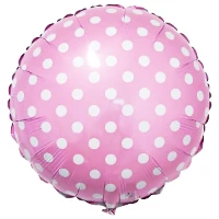 1202-2167 Ф 18" Горошек на розовом/FM