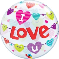 1202-2263 П BUBBLE 22" ILY Гирлянда Сердца