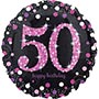 1202-2720  18" HB Sparkling Birthday 50 pink S55