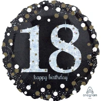 1202-2722 А 18" HB Sparkling Birthday 18 gold S55