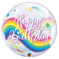 1202-2969 П BUBBLE 22" HB Единорог Радуга