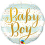 1202-3226 П 18" Baby Boy полосы голубые
