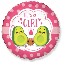 1202-3237 Ф 18" IT'S A GIRL Авокадо/FM