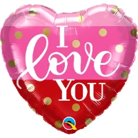 1202-3431 П 18" ILY Сердце розово-красное полосы