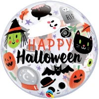 1202-3737 П BUBBLE 22" HAPPY HALLOWEEN