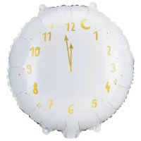 1202-3944 ПД 18" Часы новогодние White