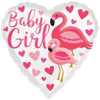 1202-4176 А 18" BABY GIRL Фламинго Мама и МалышS40