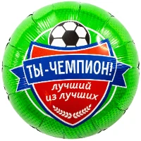 1202-4198 Р 18" РУС ТЫ ЧЕМПИОН Футболист