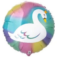 1202-4218 А 18" Лебедь пастель переливы S55