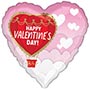 1202-4227 А 18" HVD Шар-сердце в облаках розов S40