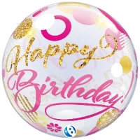 1202-4250 T BUBBLE 22" HB Круги золотые розовые